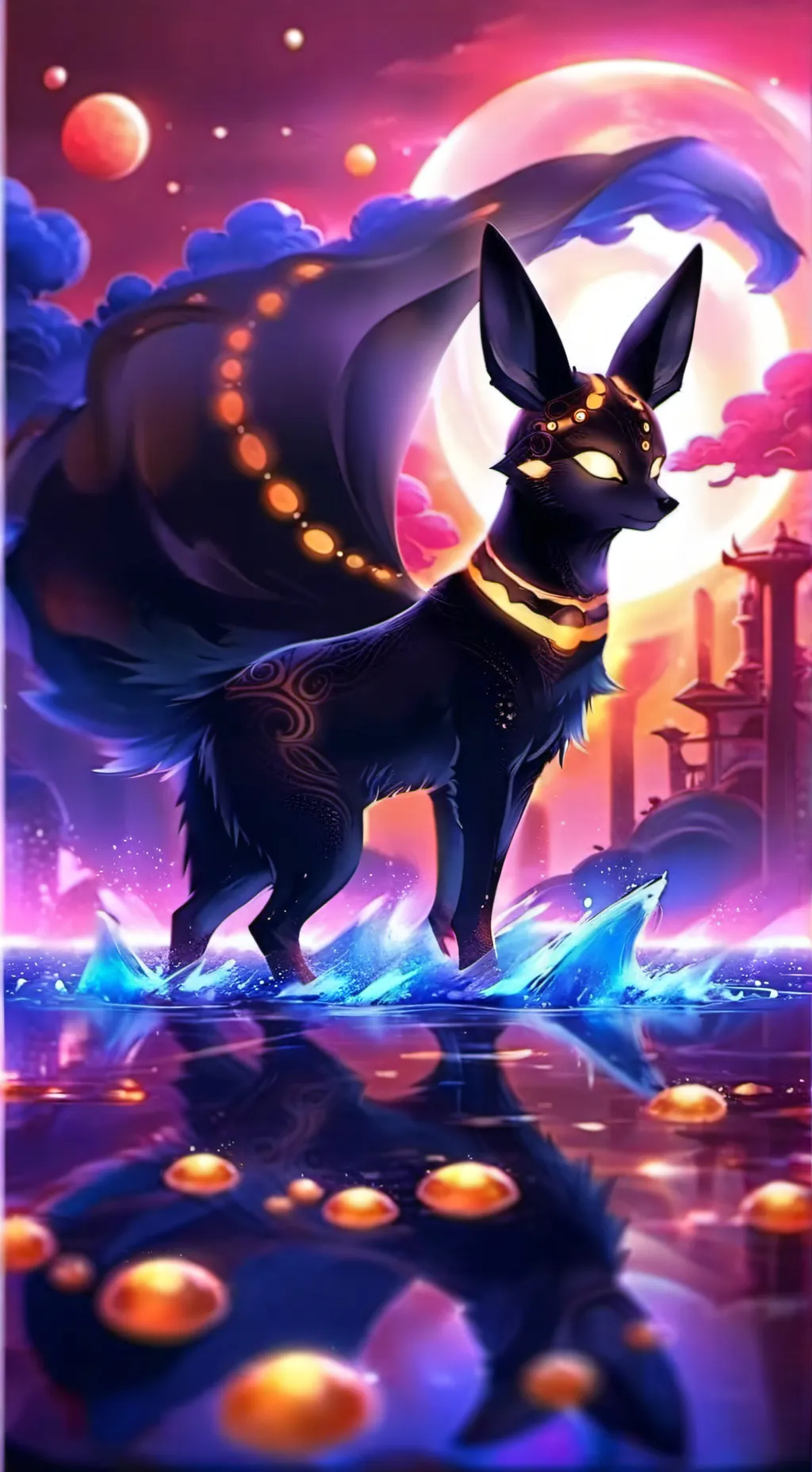 ai character: Umbreon TG TF background