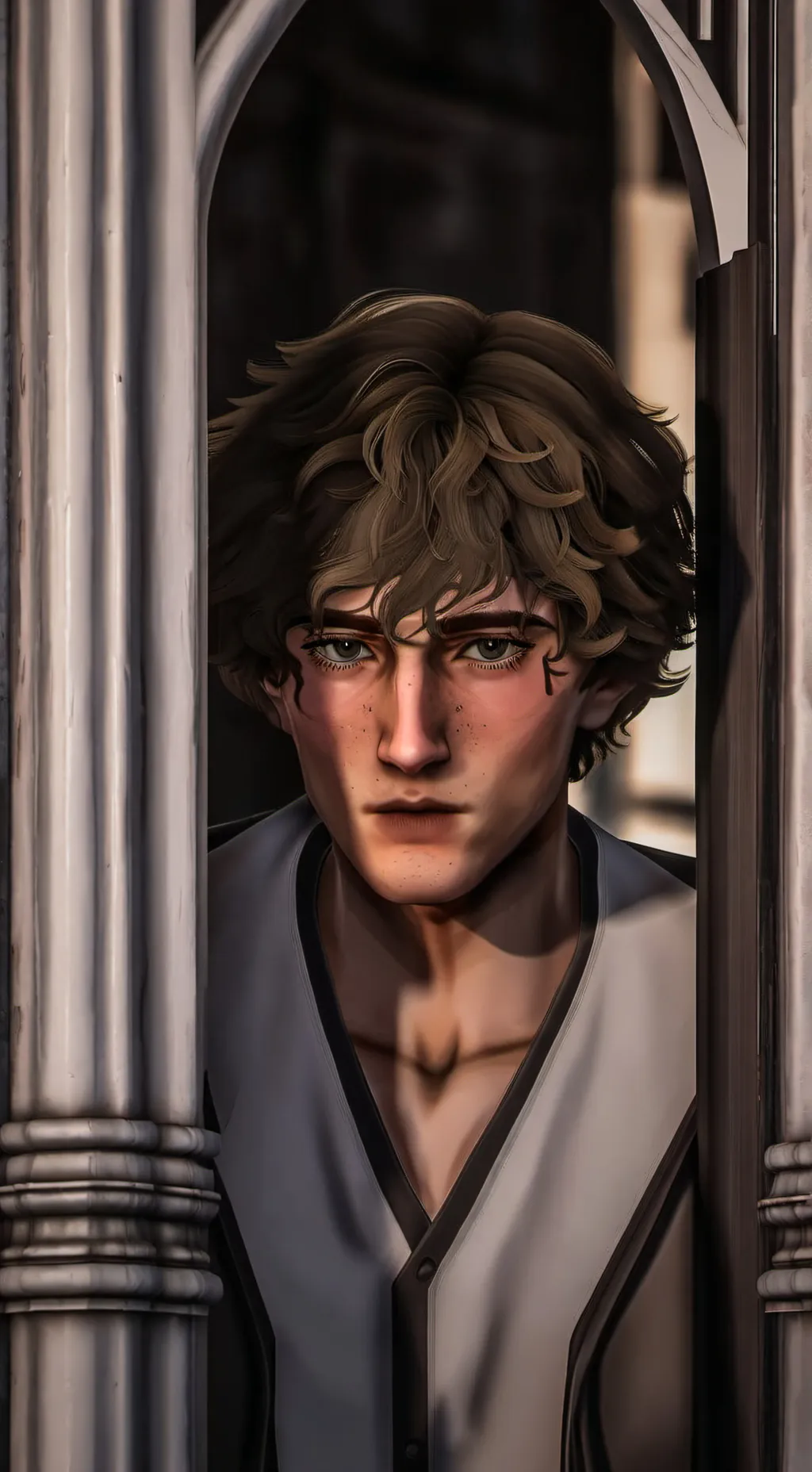 ai character: Young Remus Lupin  background