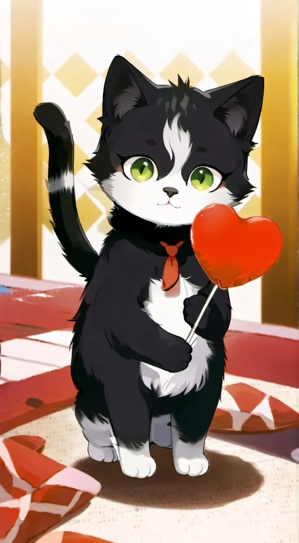 ai character: cat background