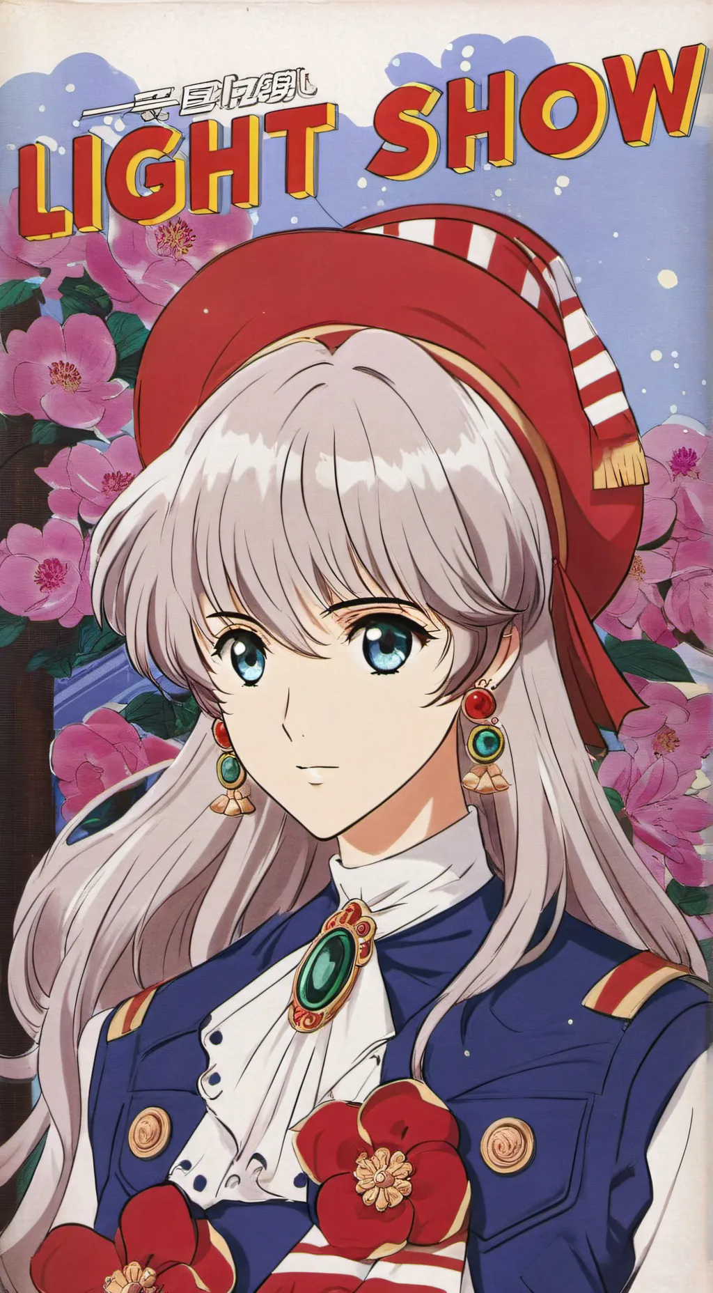 ai character: light show background