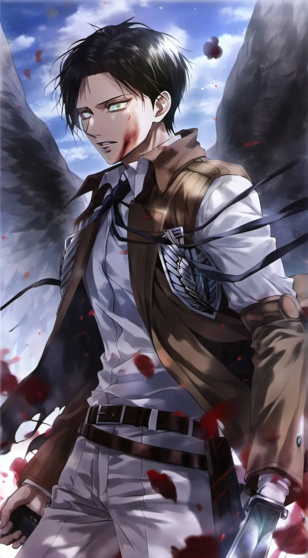 ai character: Levi Ackerman background
