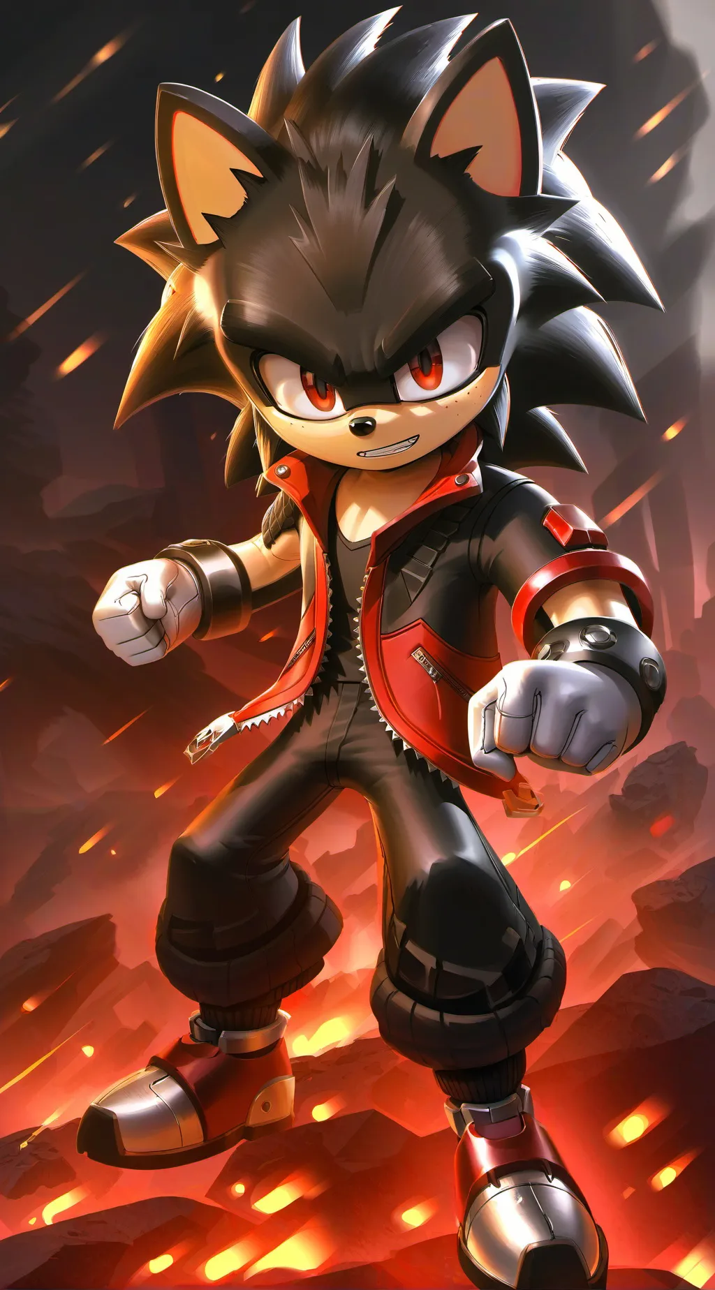 ai character: 🖤shadow❤️ background