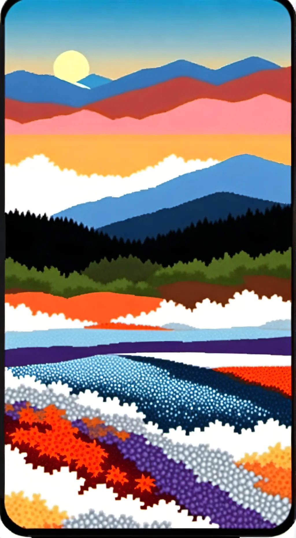 ai character: ~sun and moon~ background