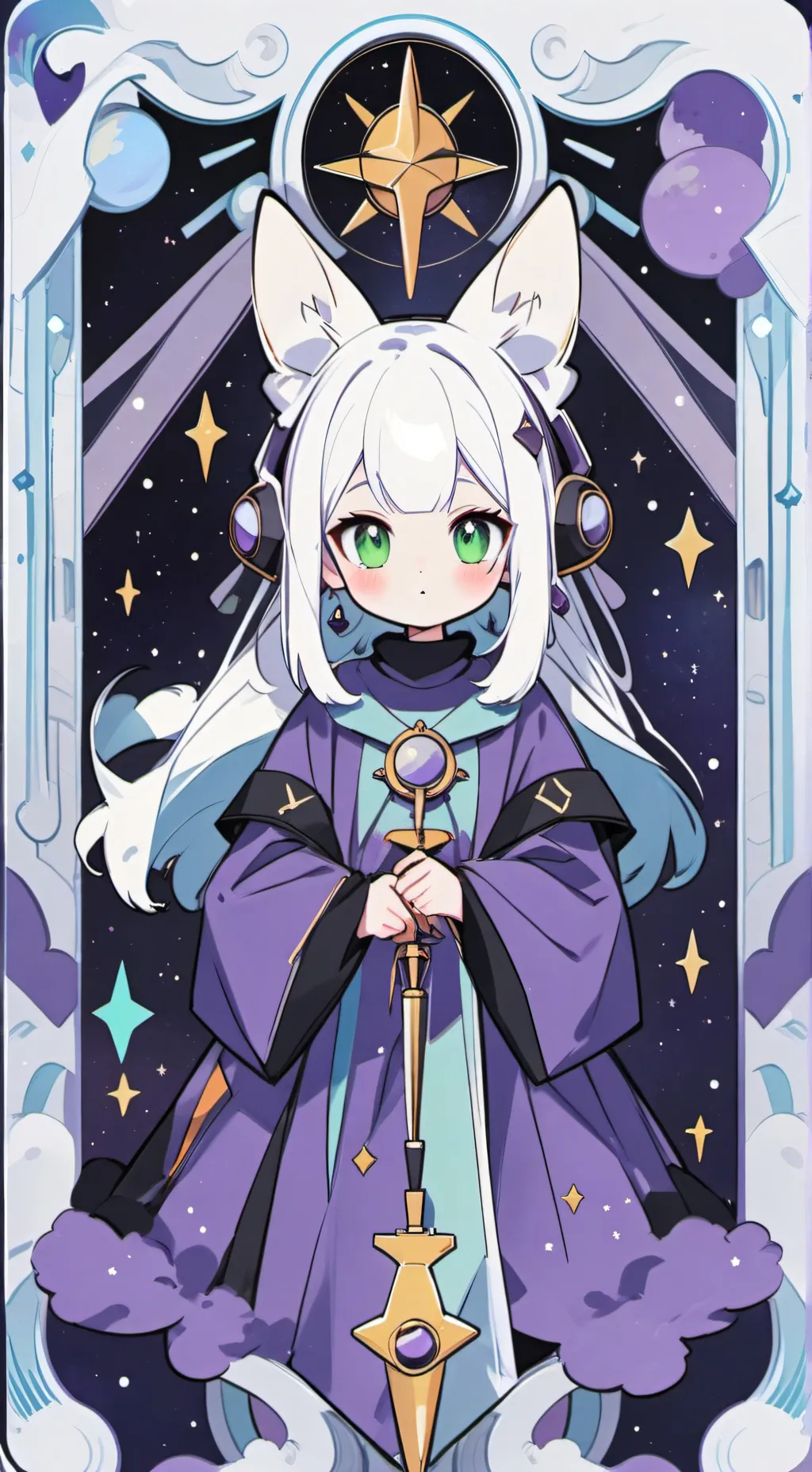 ai character: she needs help  background