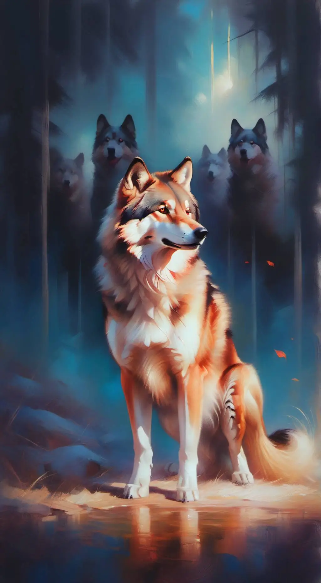 ai character: персик. background