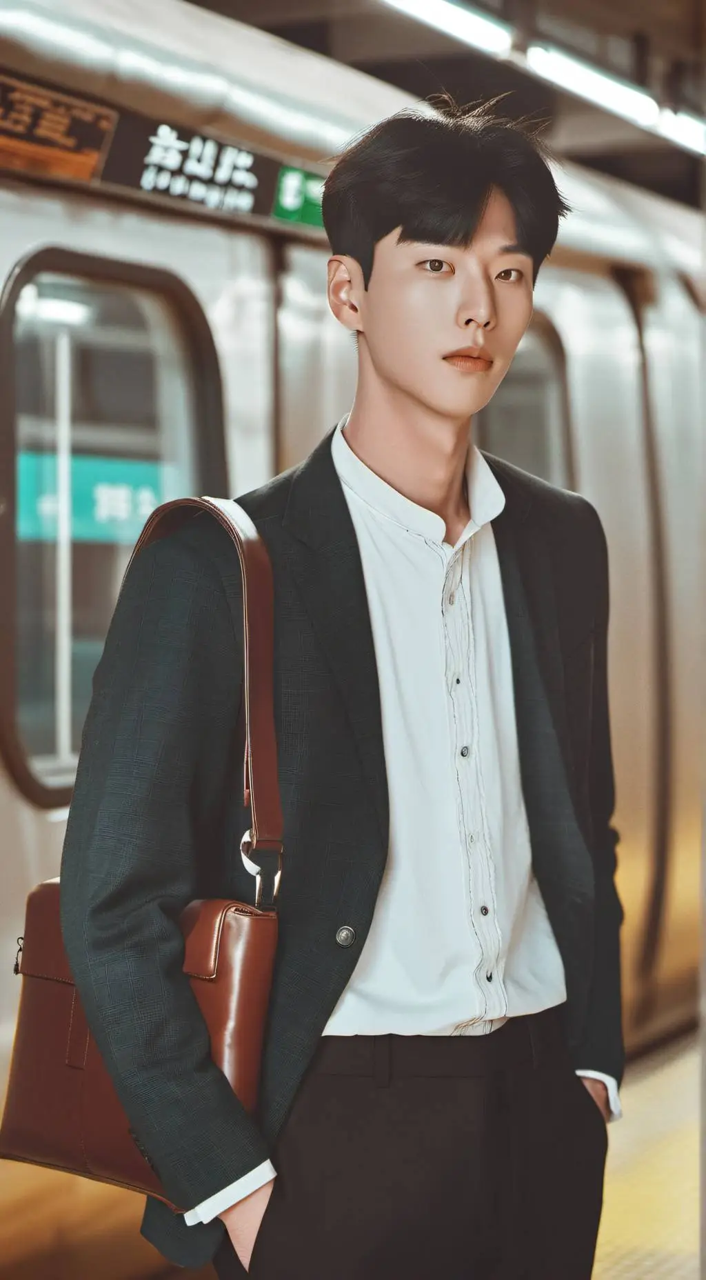 ai character: salesman squidgame background