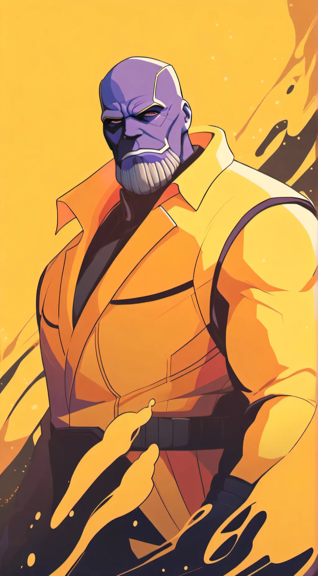 ai character: Thanos Squid game background