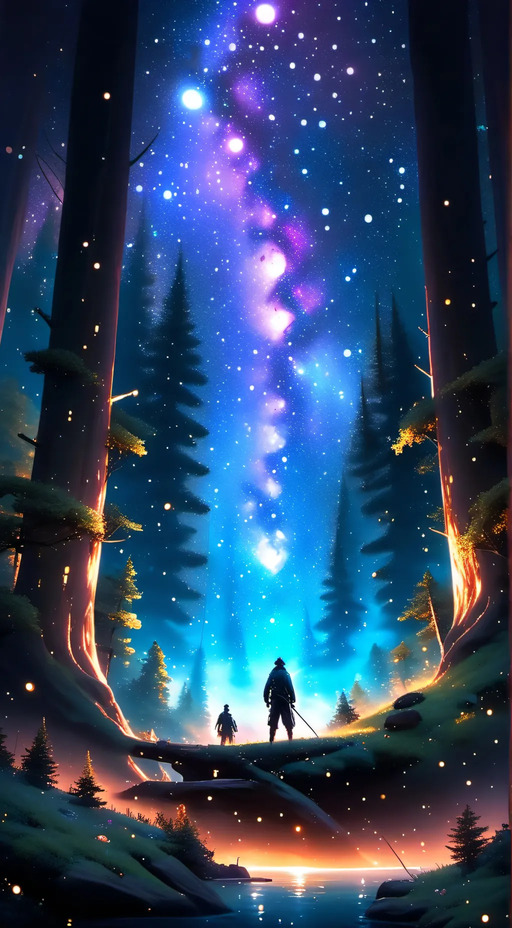 ai character: md sleep over background