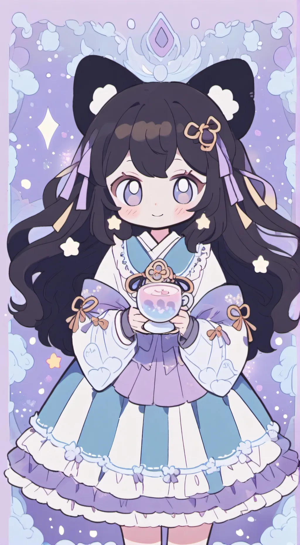 ai character: neon  background