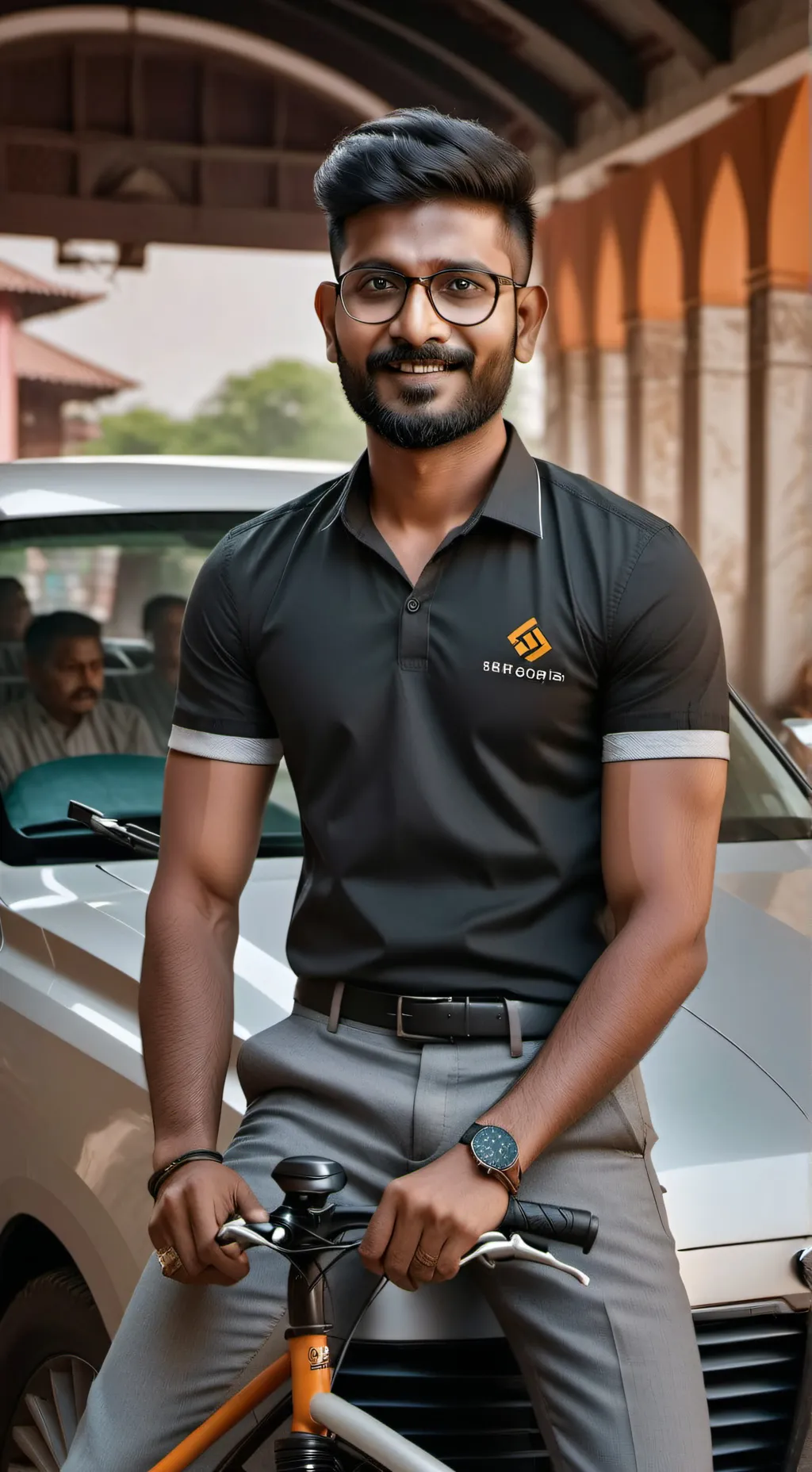 ai character: amir uber eats guy background