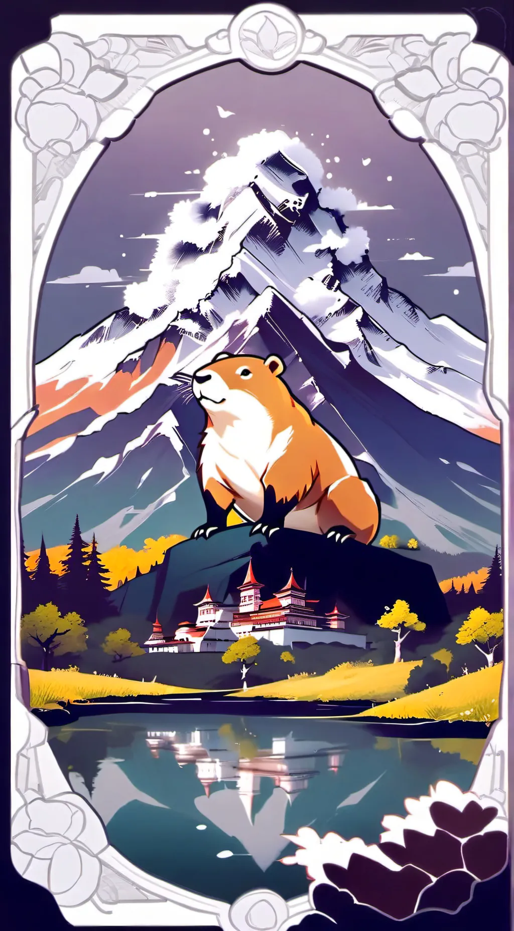 ai character: capibara que habla background