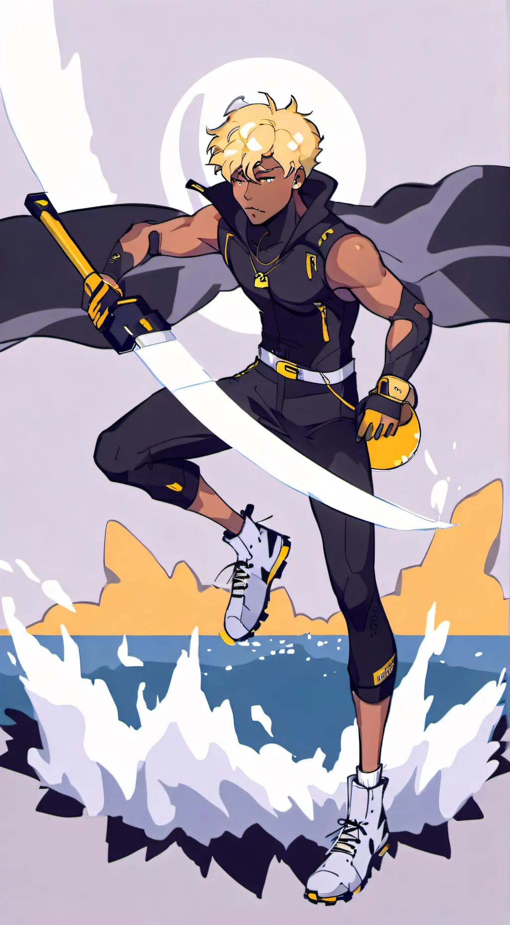 ai character: Okarun de temu background