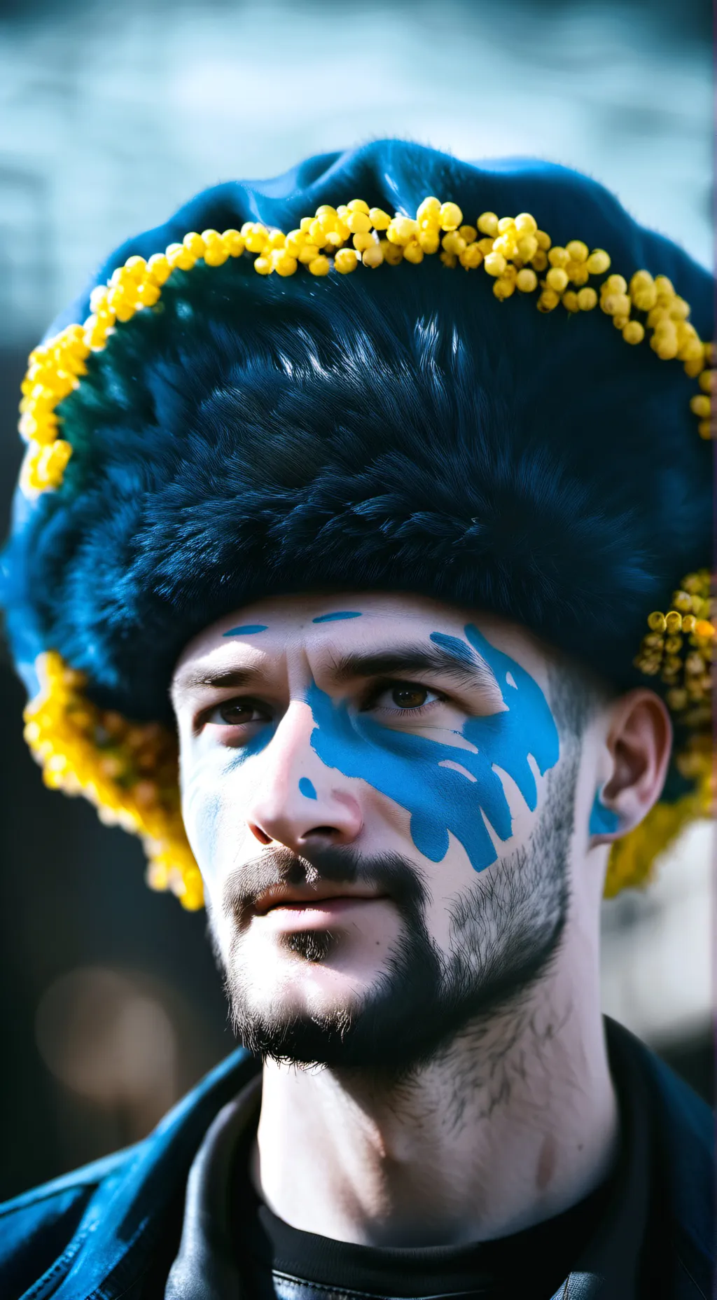 ai character: ukrainian boy background