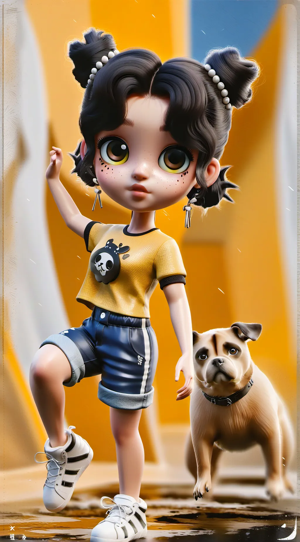 ai character: sprunki & amanda2 background