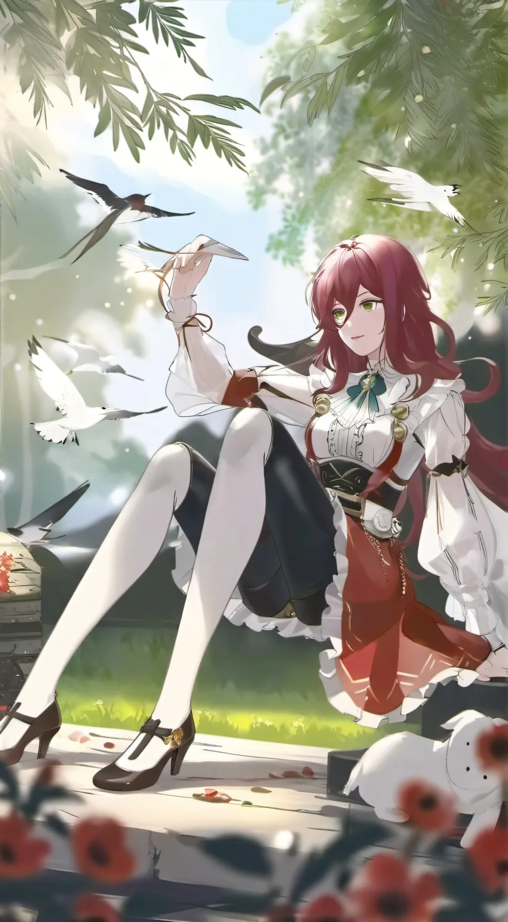 ai character: Момо background