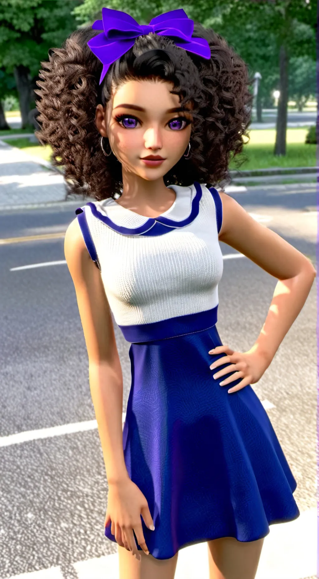 ai character: MHA cheerleader background