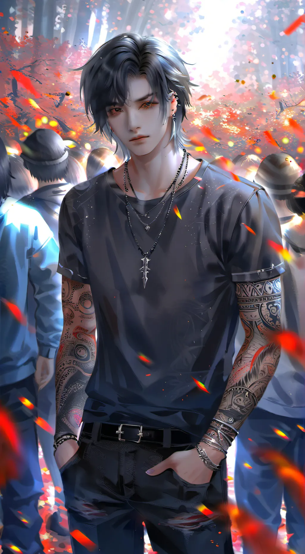 ai character: Angel  background