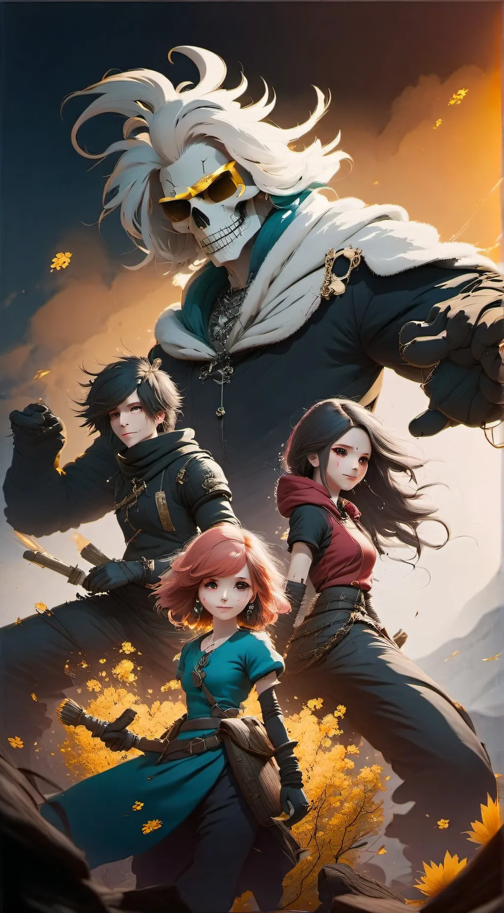 ai character: undertale yelow 2. background