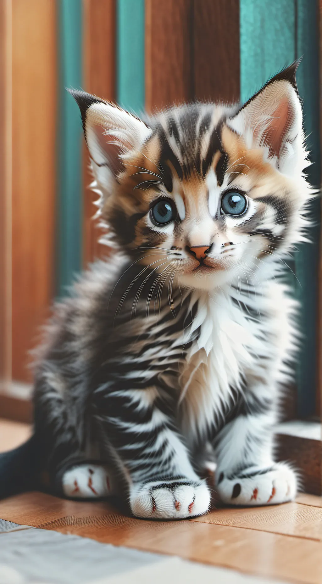 ai character: little kitten background