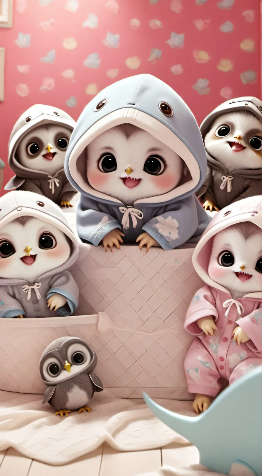 ai character: Your baby owlets background