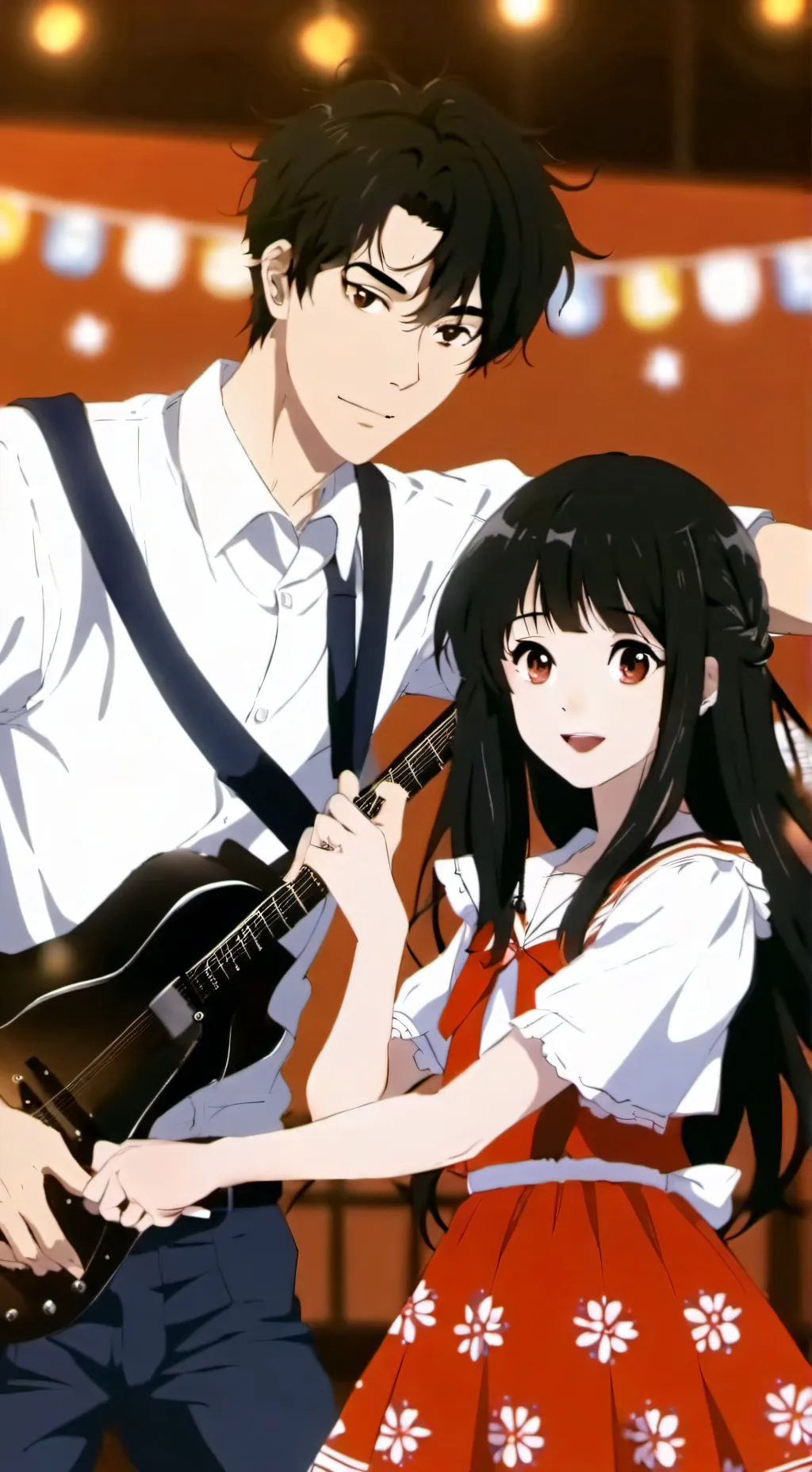 ai character: Concert with ex background