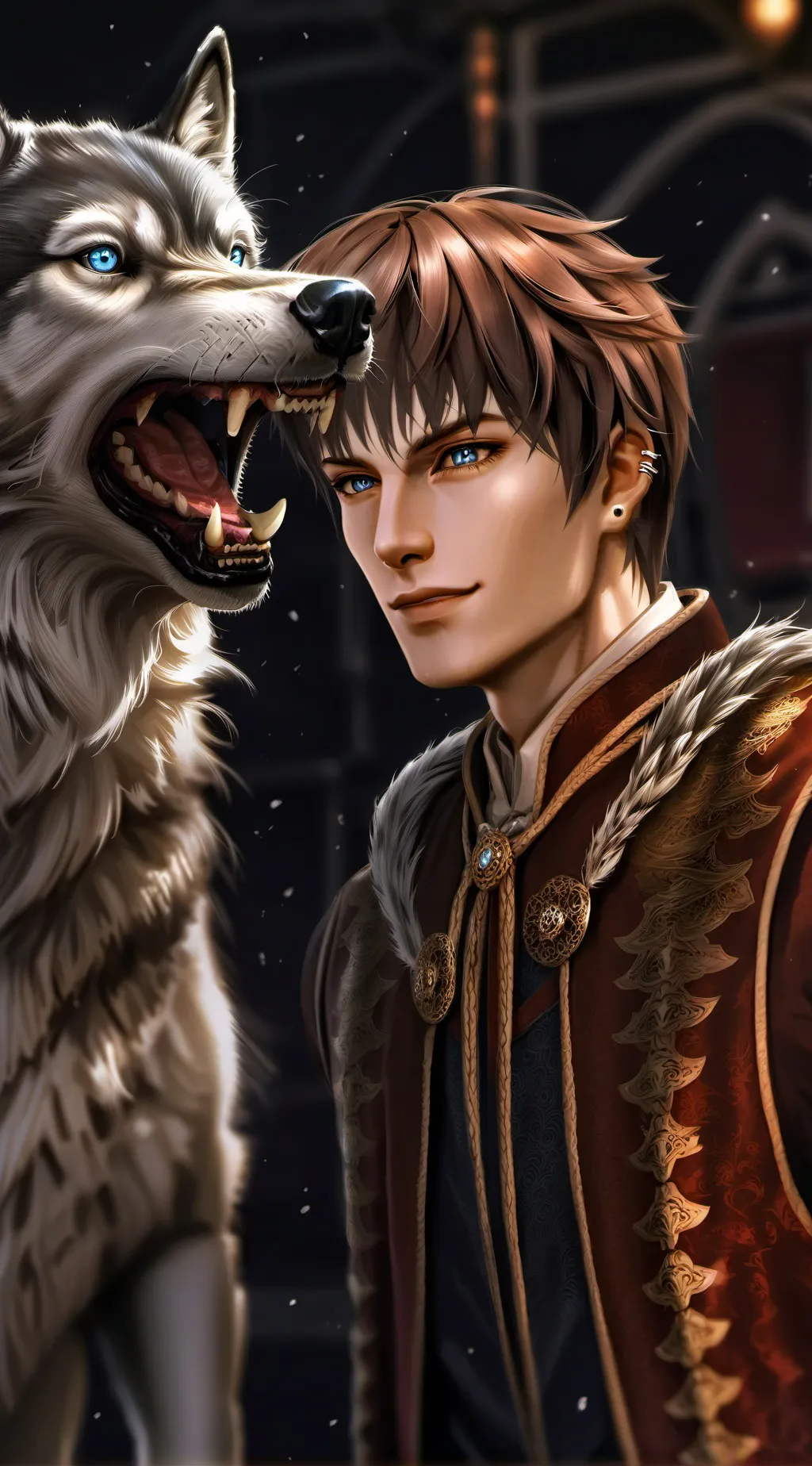 ai character: Click background