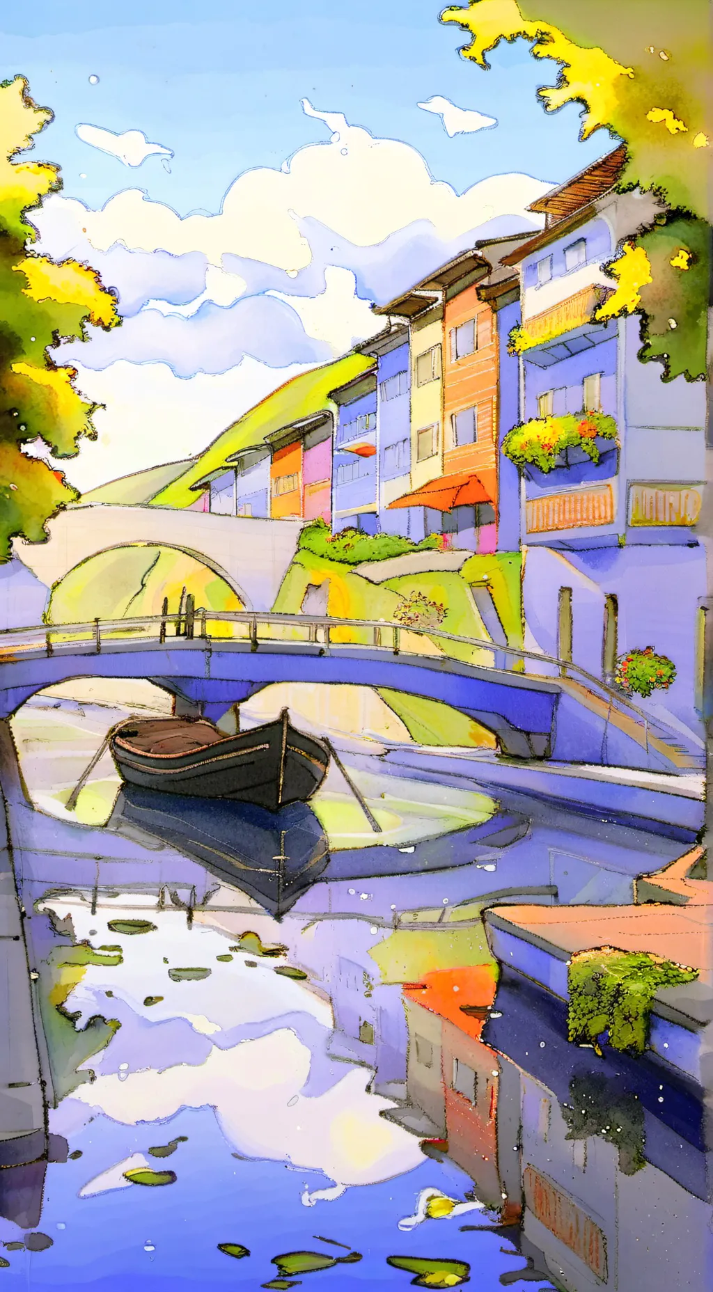 ai character: sprout x looney background