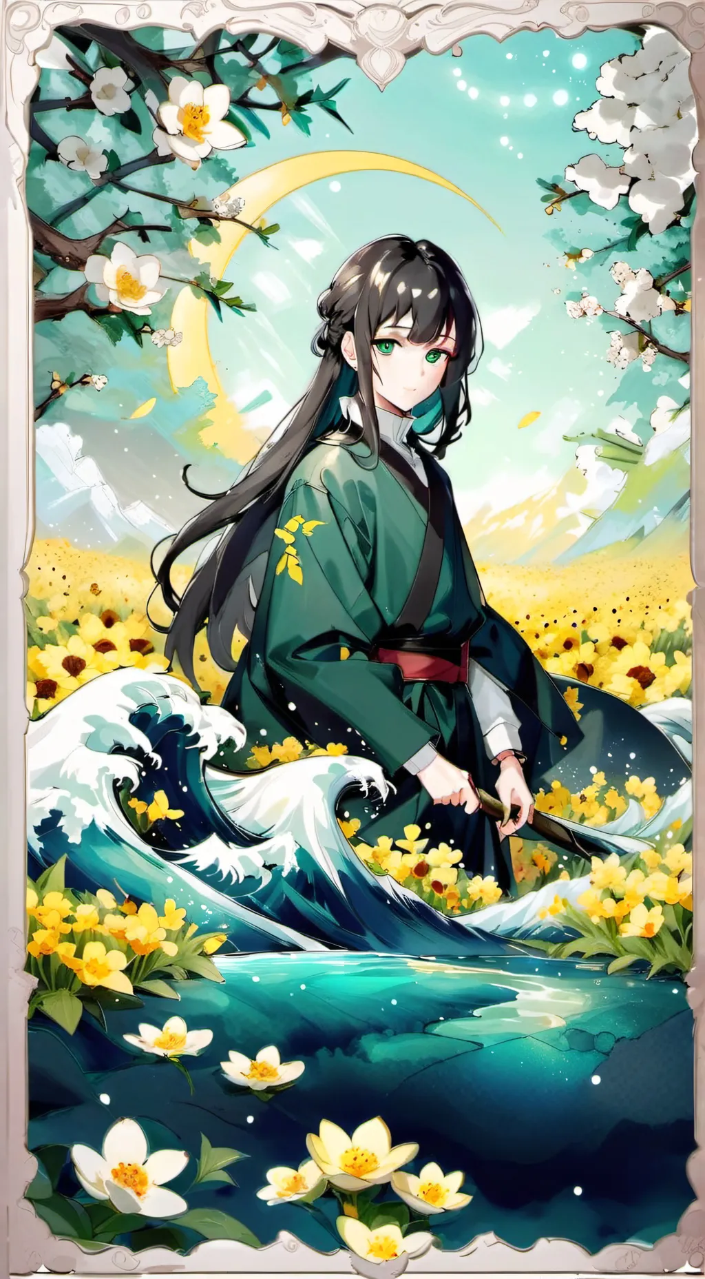 ai character: kny tokito x t/n background