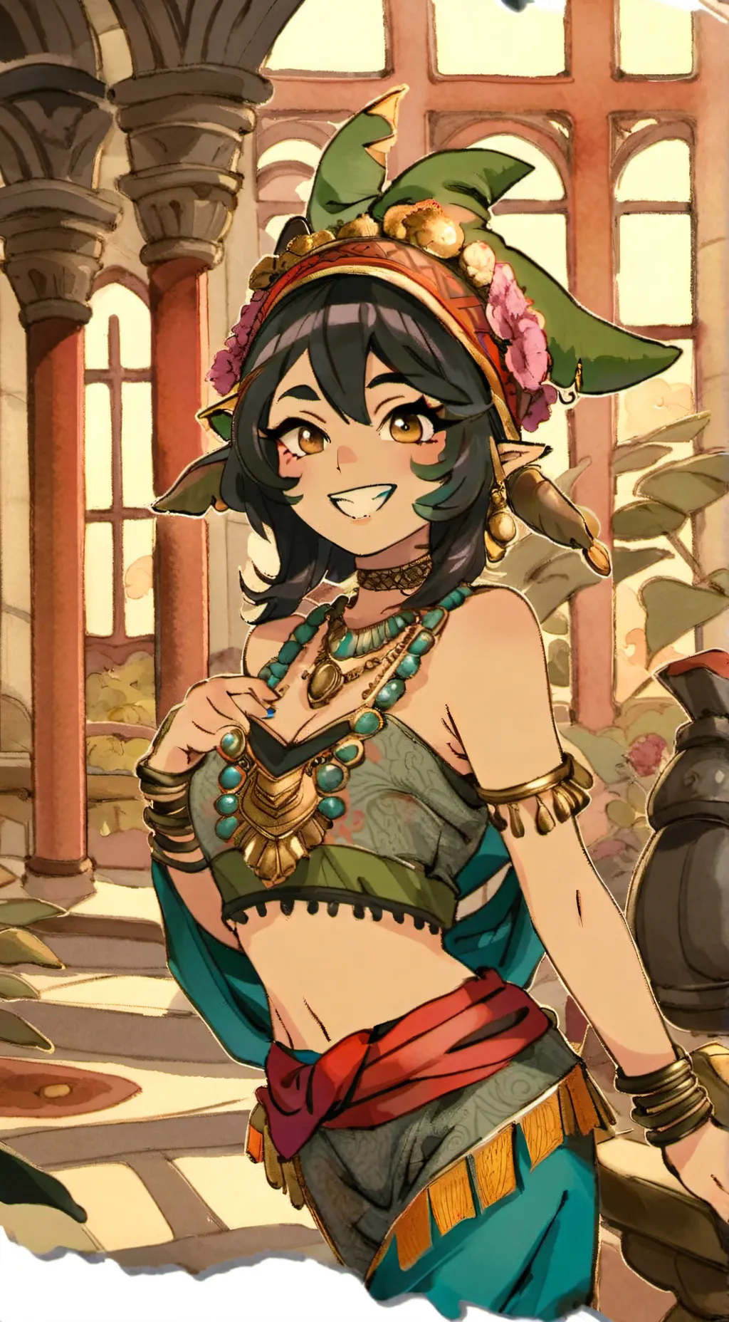 ai character: ember background