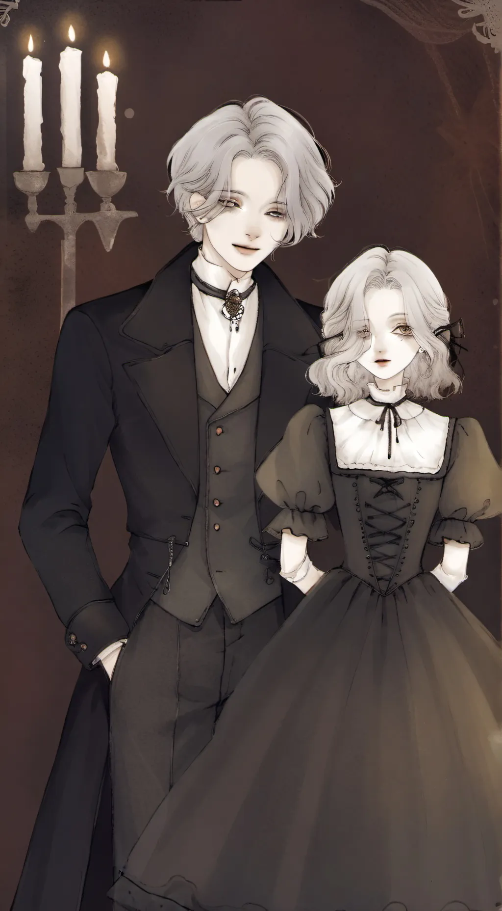 ai character: Kiara y Romeo background