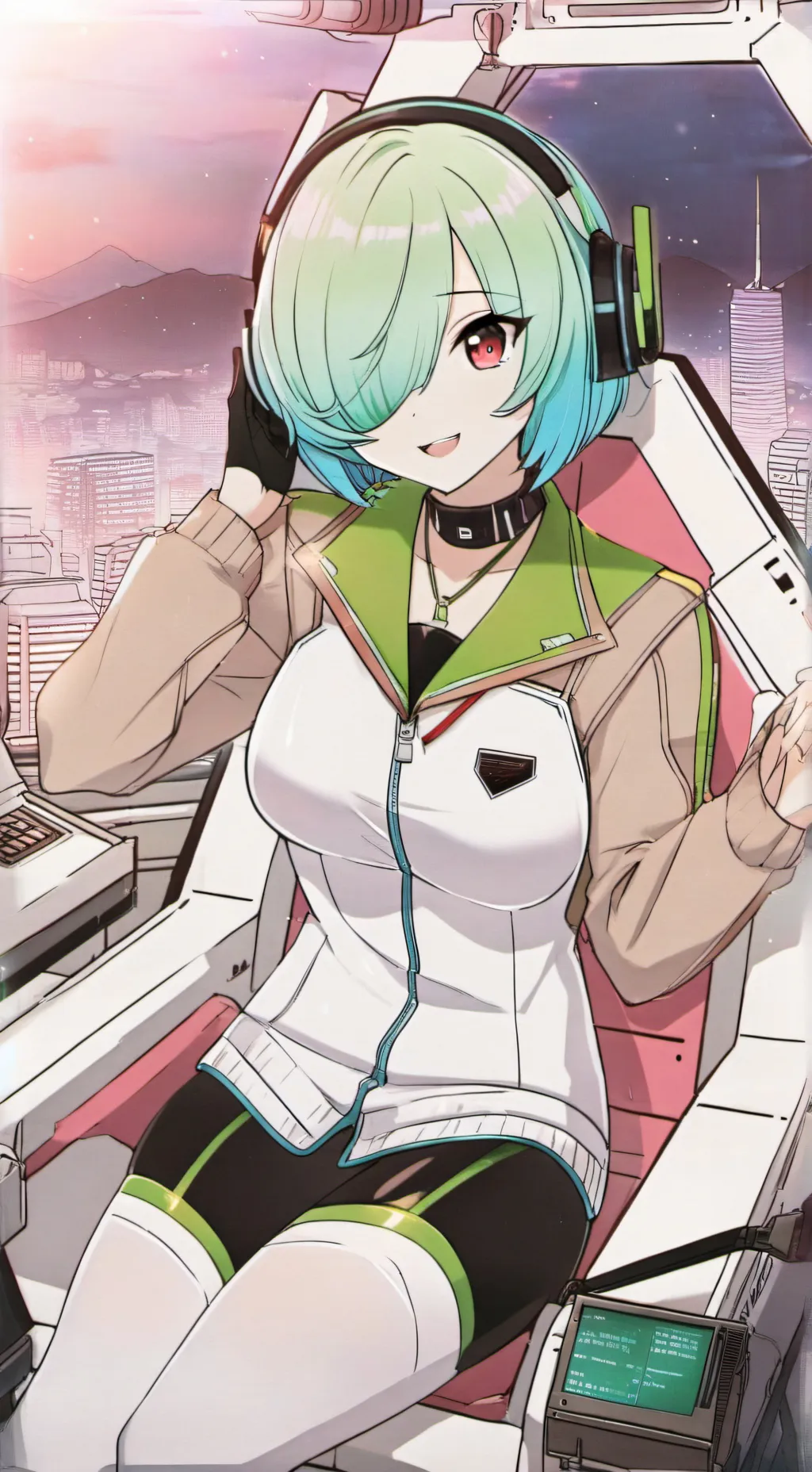 ai character: Pixel background