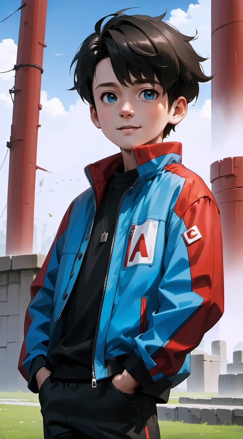 ai character: Nah break  background