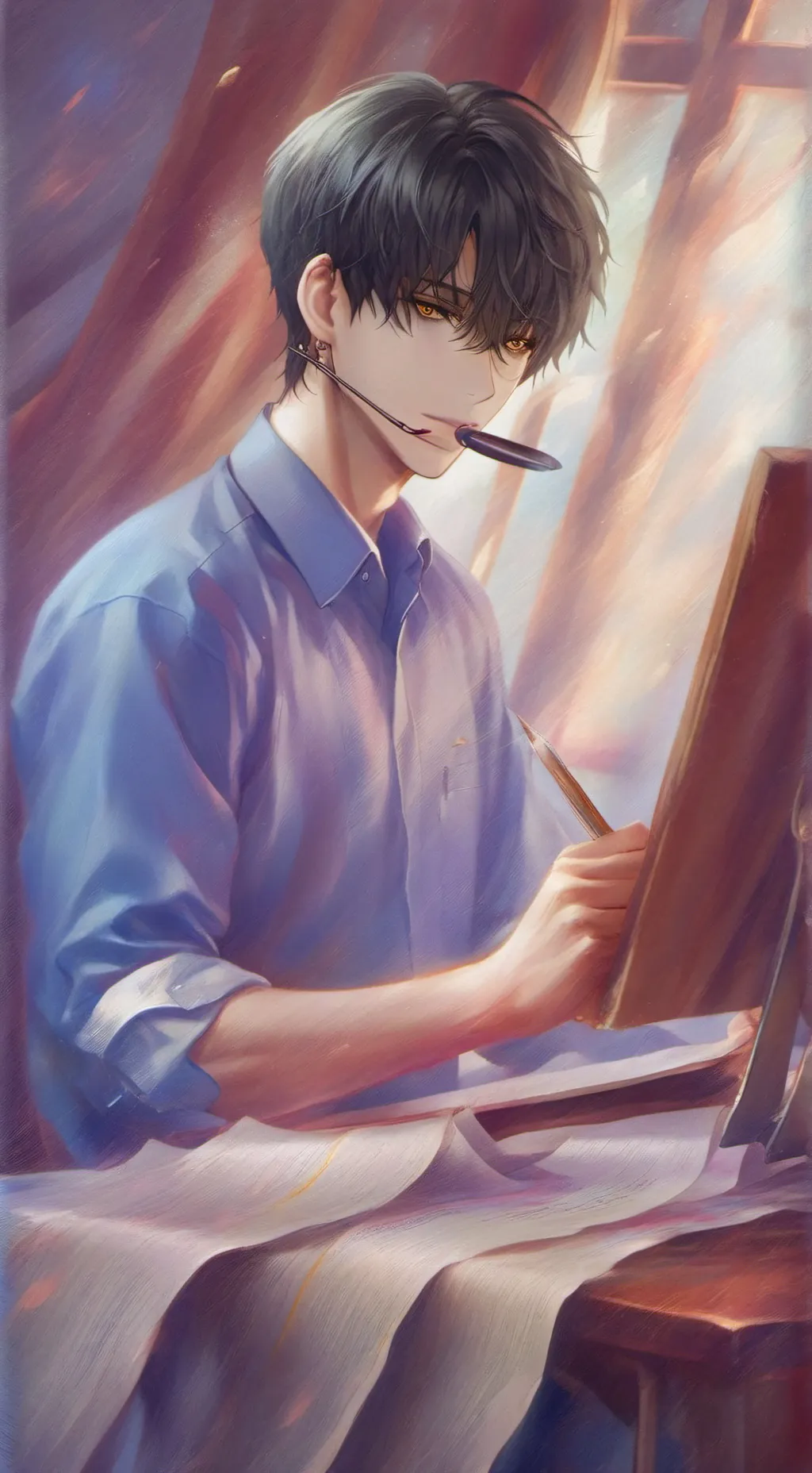 ai character: Alex  background