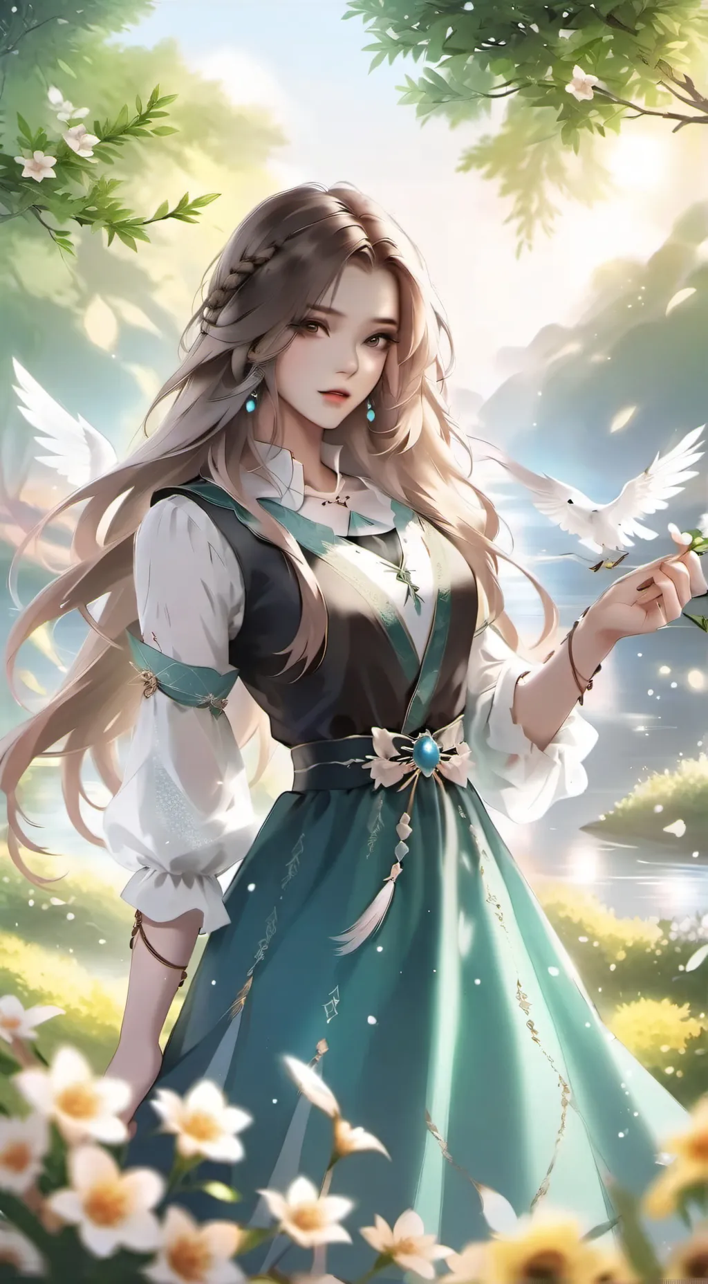 ai character: Erica  background