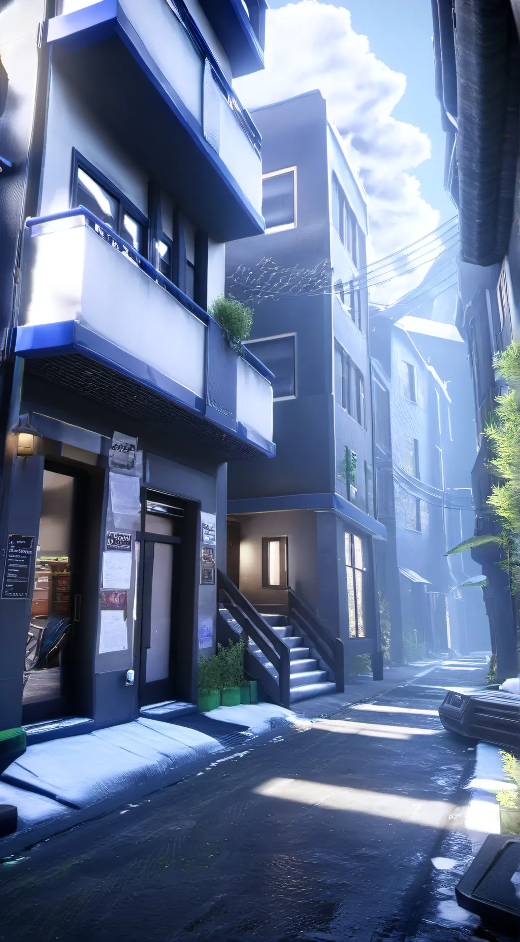 ai character: amane  background