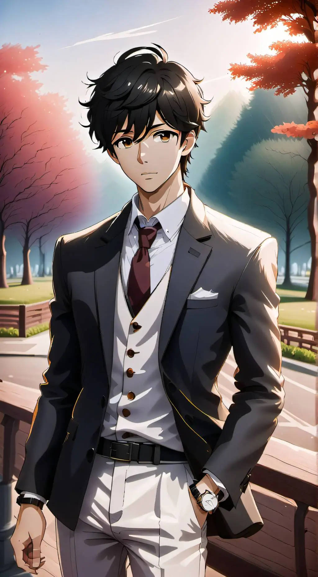 ai character: Raife Grey  background