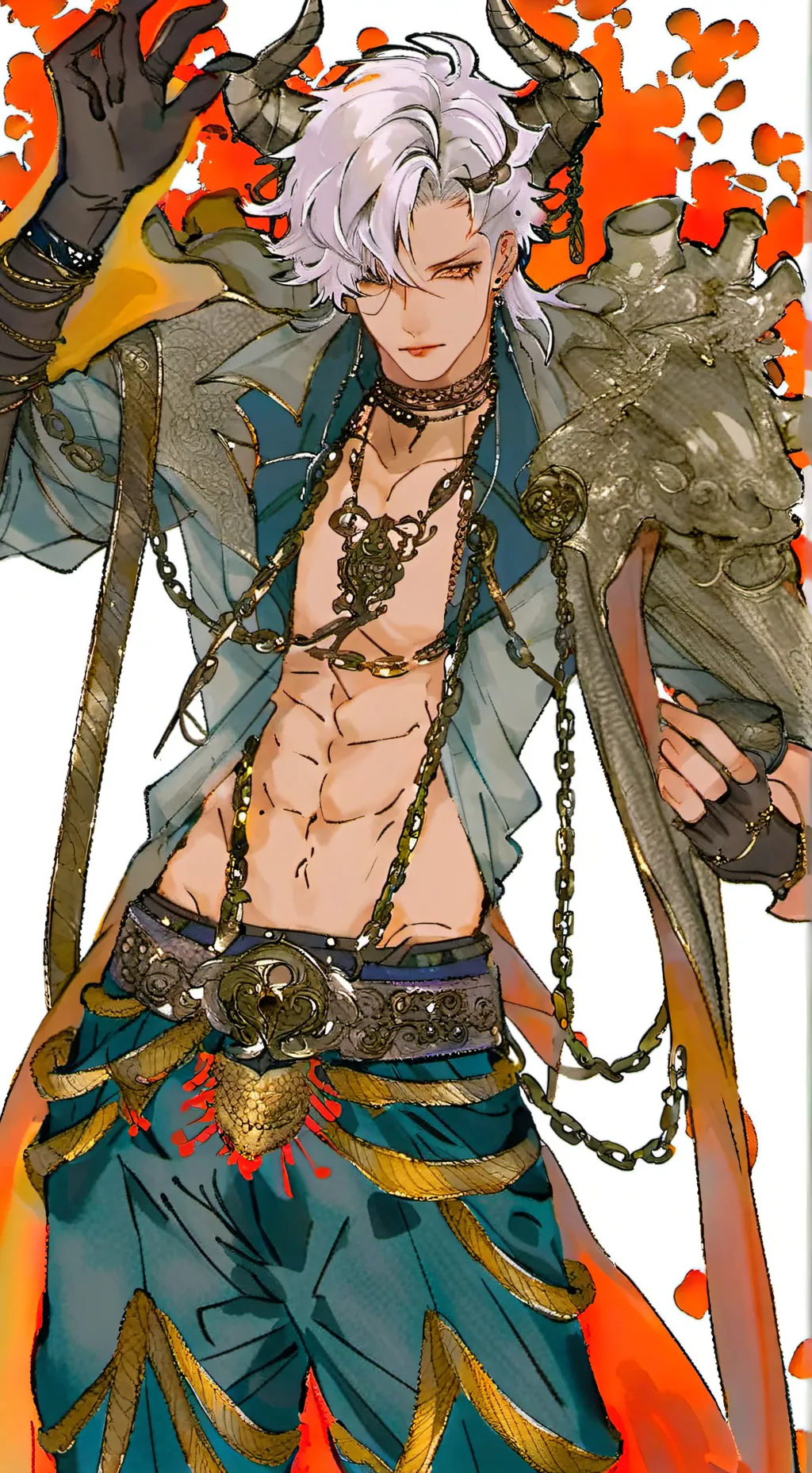 ai character: Lucifer  background