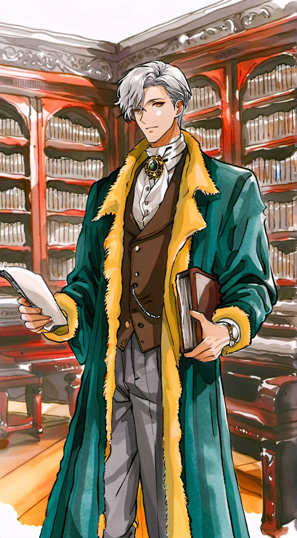 ai character: horror analógico  background