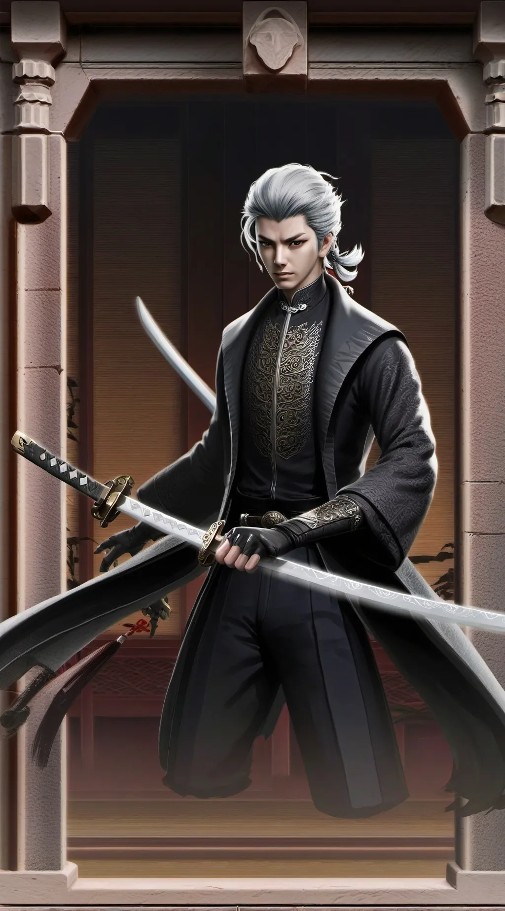 ai character: Leonardo background