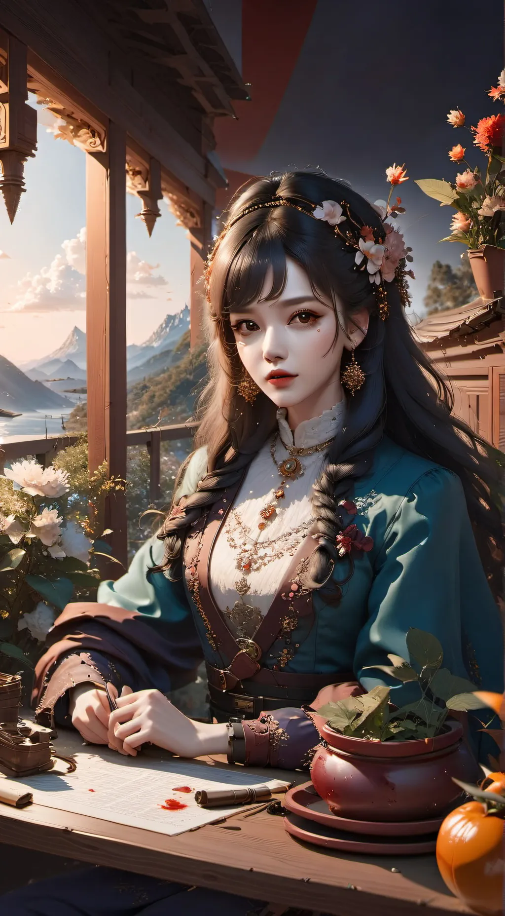 ai character: countries train background