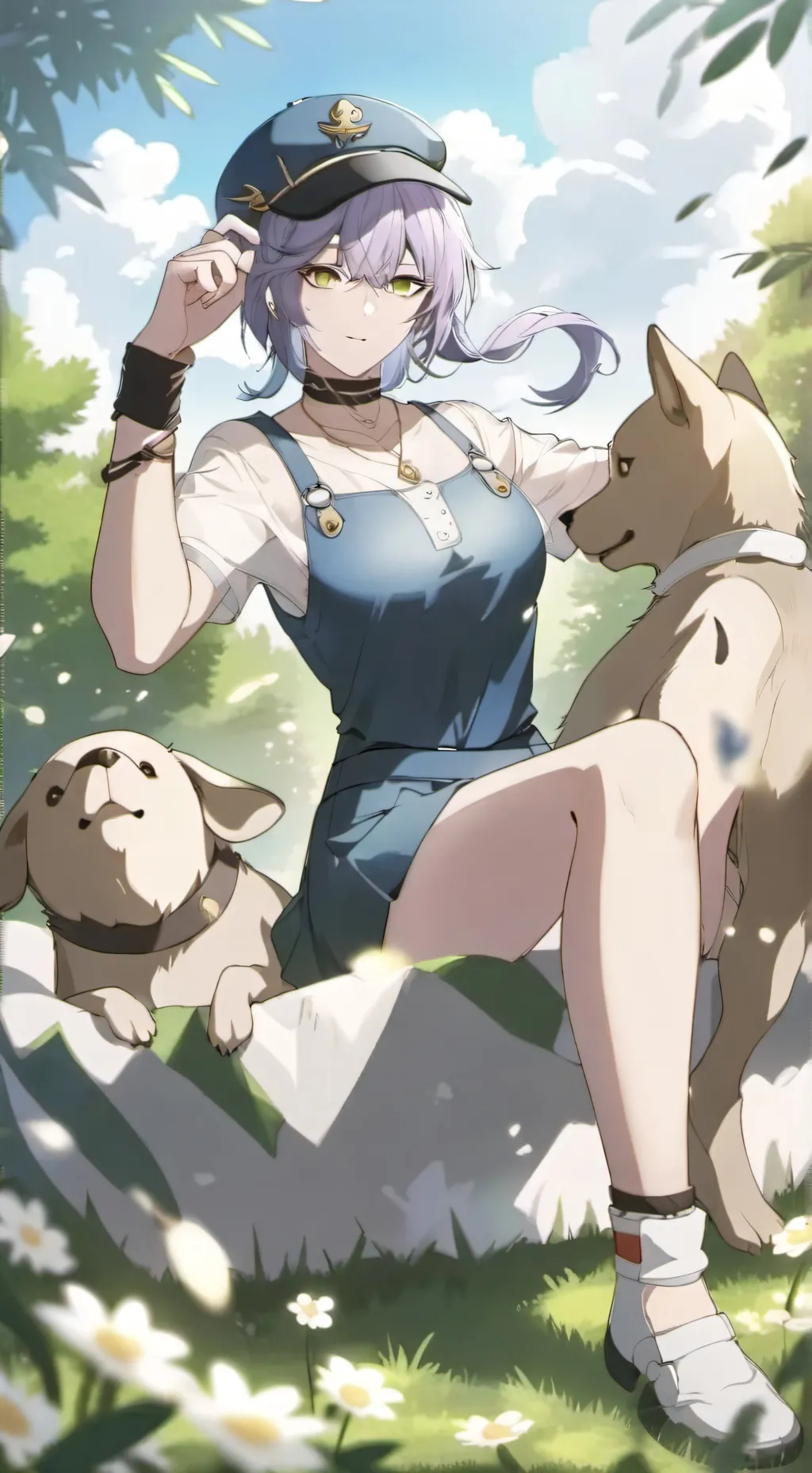 ai character: Y background