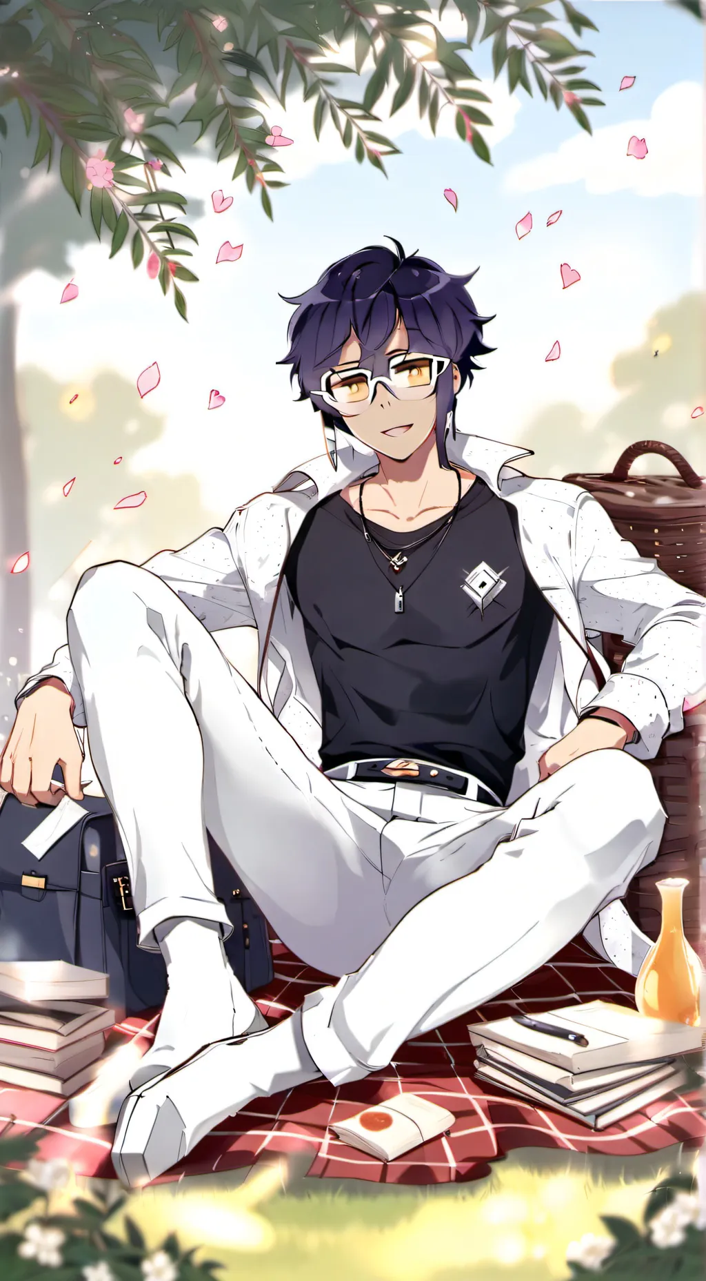 ai character: UwU vee  background