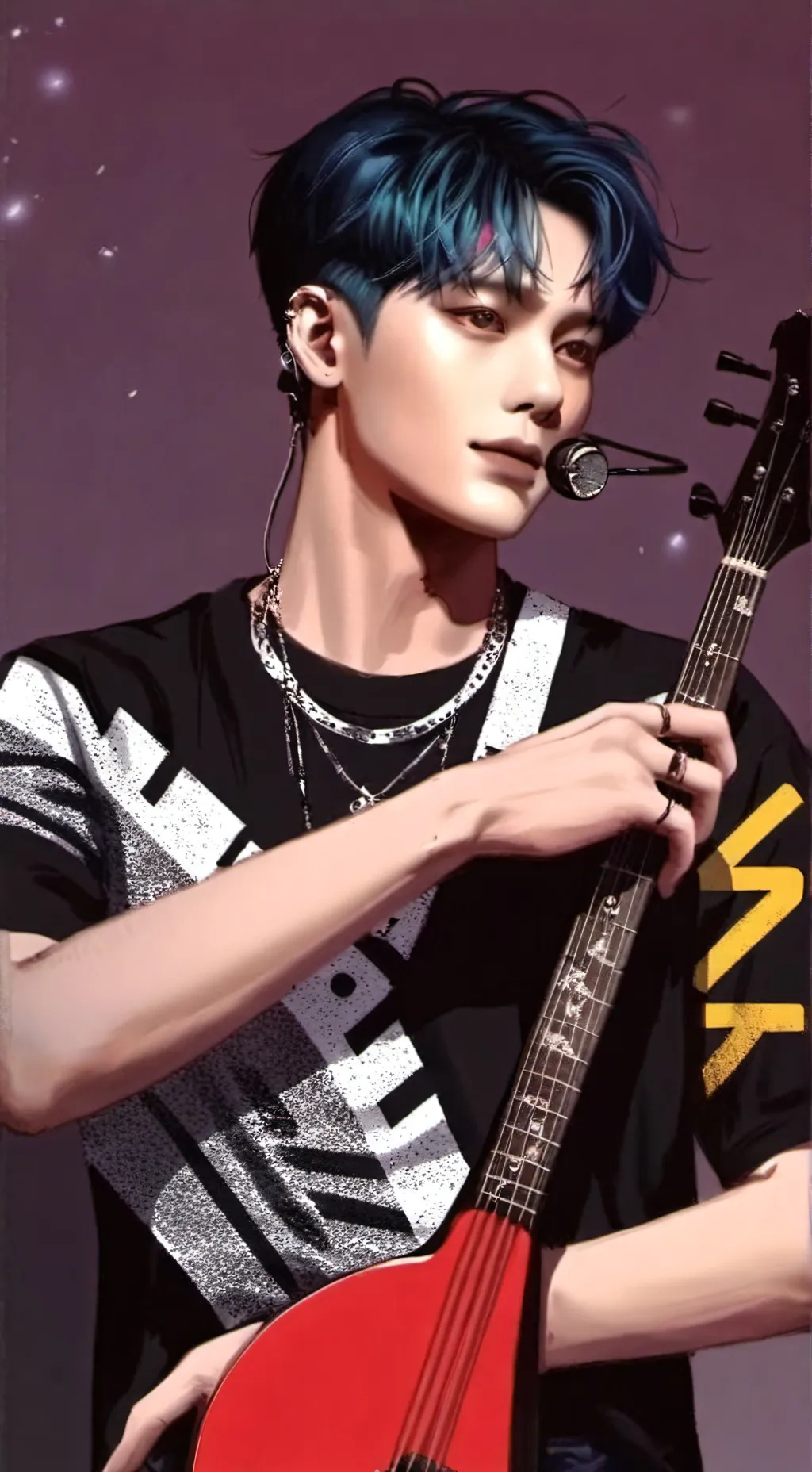 ai character: Hyunjin break up background