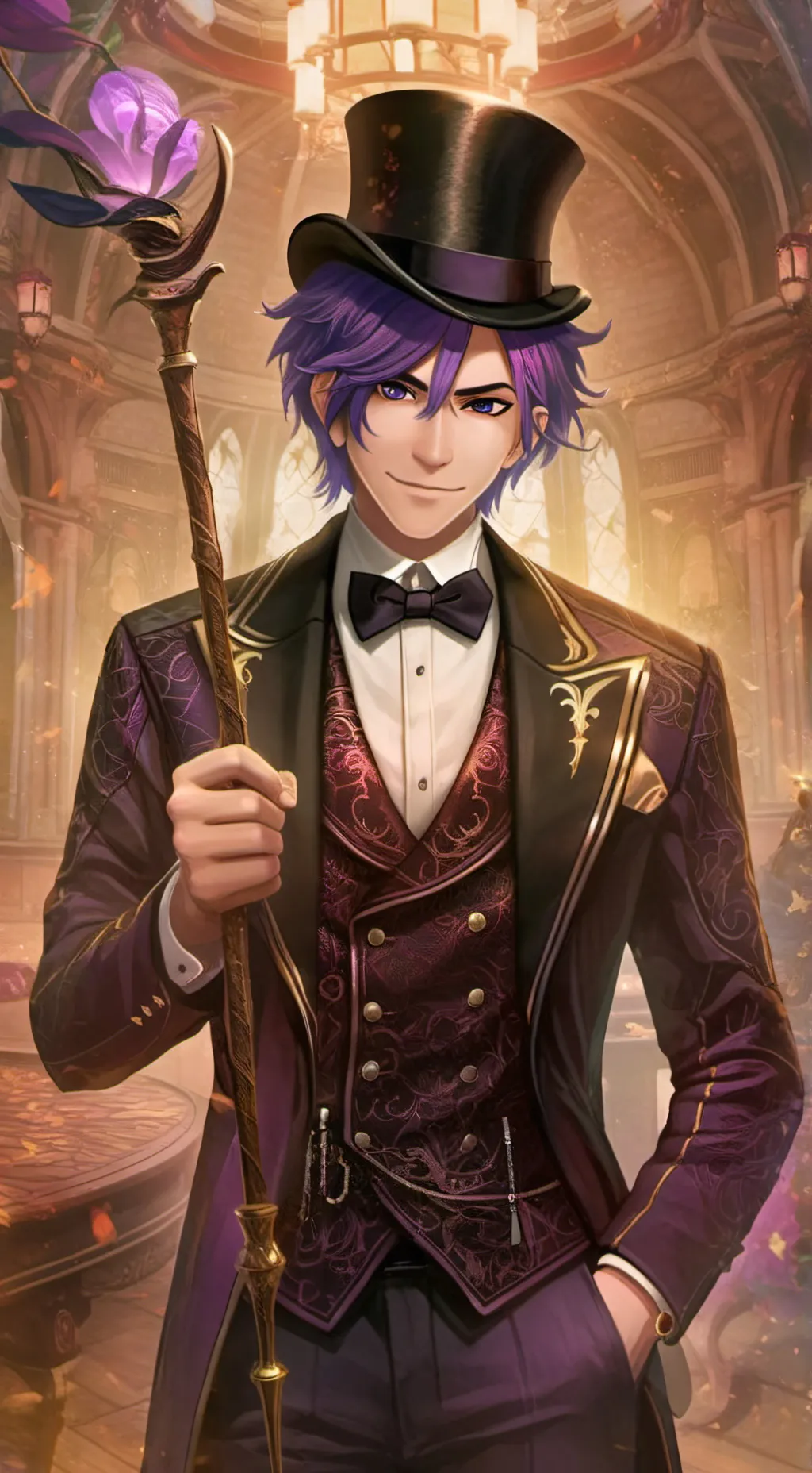 ai character: Hat Trick background