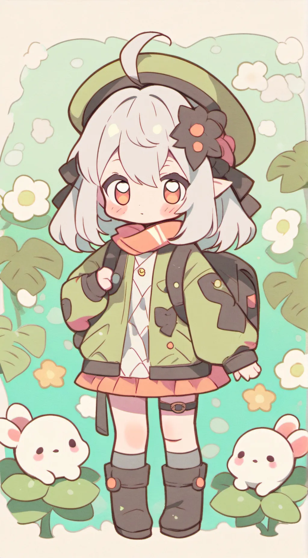 ai character: Rainy Day  background