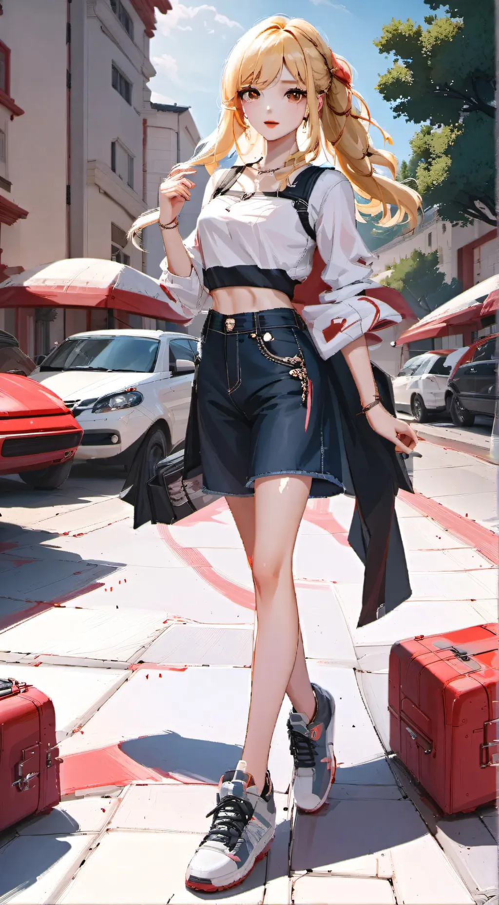 ai character: Emmy  background