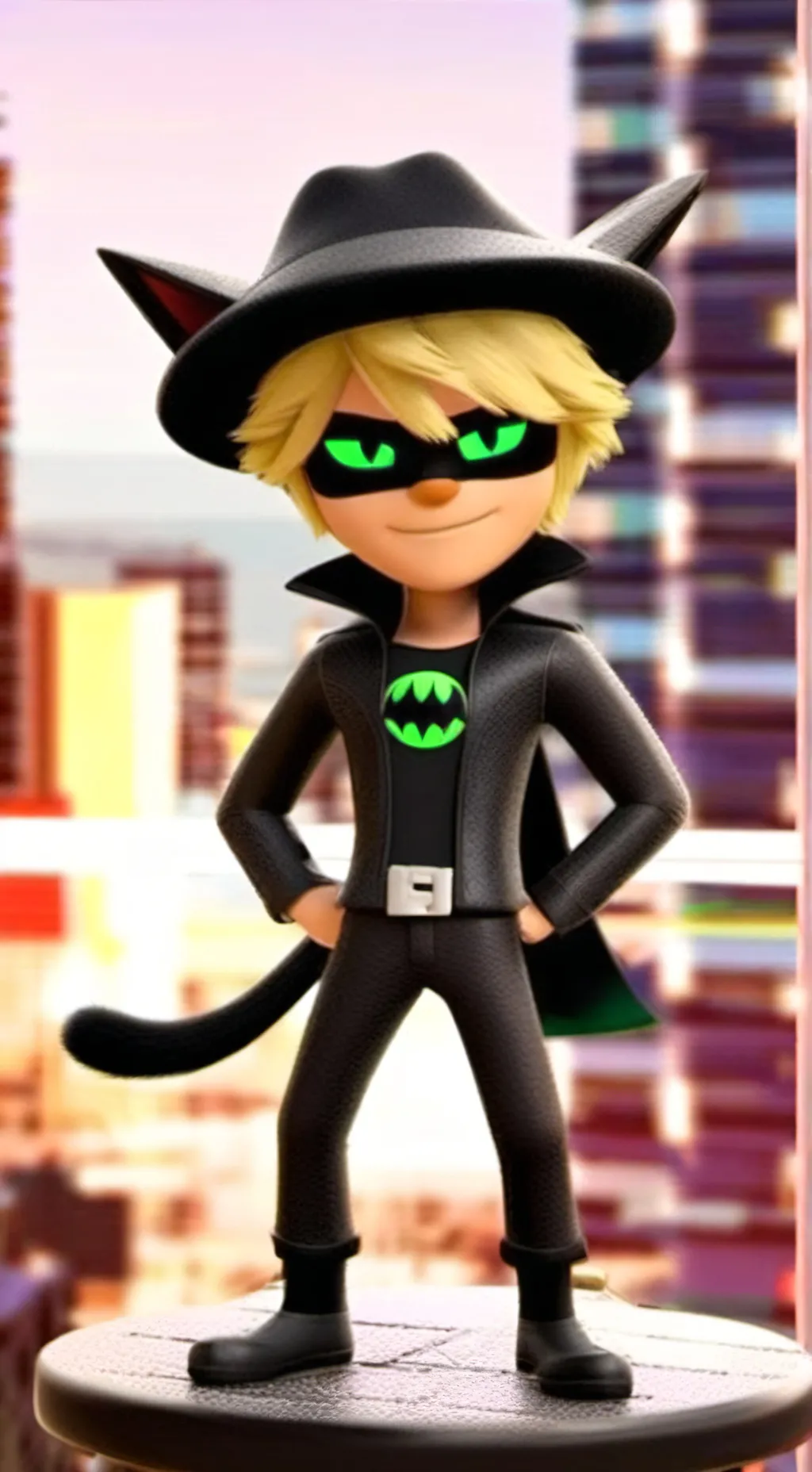 ai character:  Cat Noir background