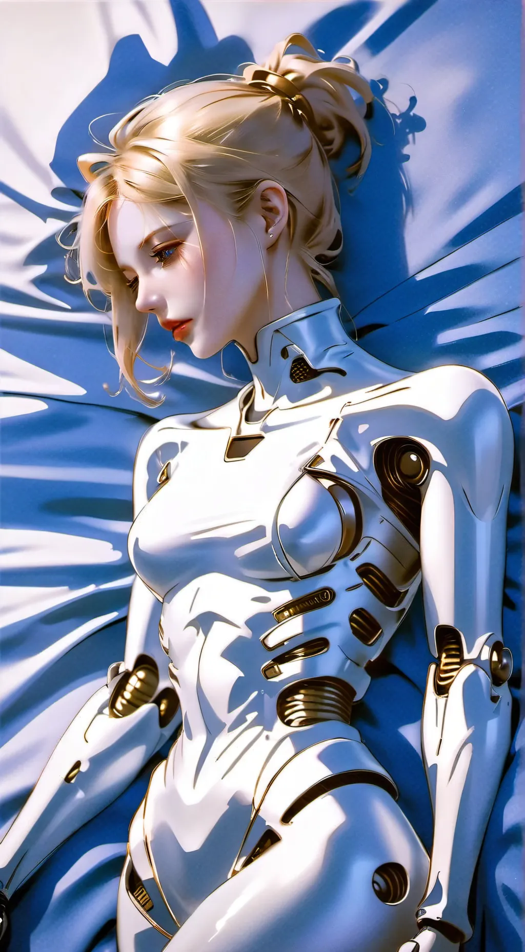 ai character: Snow background