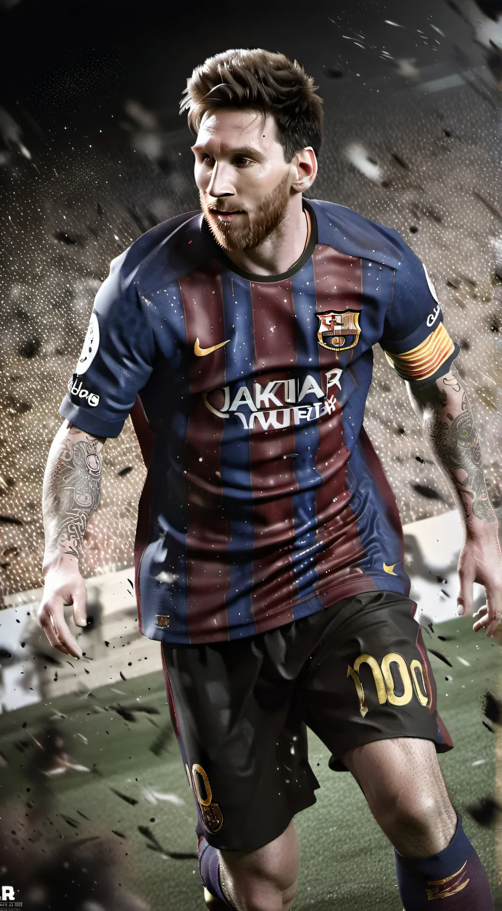 ai character: Messi  background