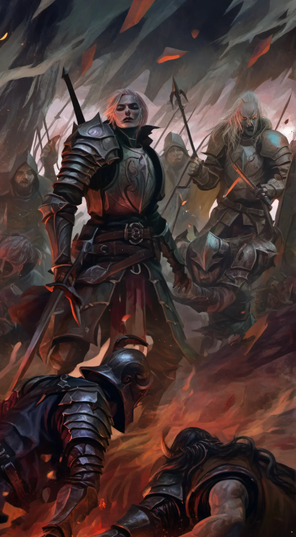 ai character: A Fading Light background